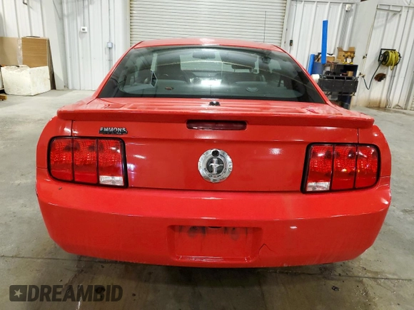 2007 Ford Mustang Deluxe with VIN 1ZVHT80N775202624, listed as a Copart auction lot 62857885 with 154,960 mi miles and Salvage title. Bid and sale history available at DreamBid. Image 6.