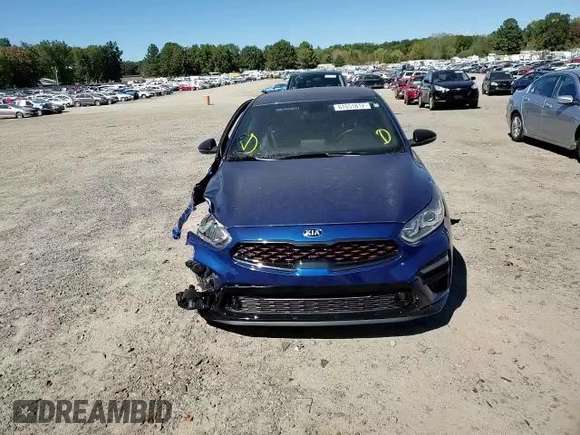 2021 Kia Forte GT-Line with VIN 3KPF34AD9ME359659, listed as a Copart auction lot 61551812 with 9,781 mi miles and Salvage title. Bid and sale history available at DreamBid. Image 11.