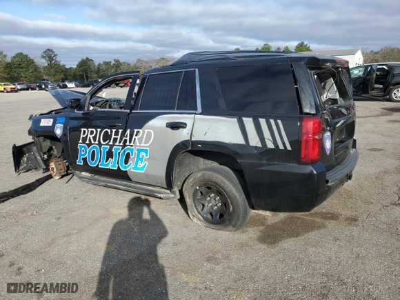 2020 Chevrolet Tahoe Commercial with VIN 1GNLCDECXLR233969, listed as a Copart auction lot 41614085 with 0 mi miles and Salvage Title. Bid and sale history available at carsss.com. Image 2.