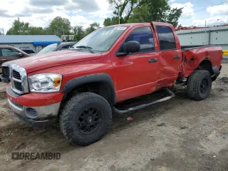 2007 Dodge 1500 SLT с VIN 1D7HU18257S236392, выставлен на аукционе Copart как лот 55577645 с пробегом 172 421 миль миль и Списание • Salvage title. История ставок и продаж доступна на DreamBid. Изображение 1.