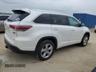 2015 Toyota Highlander Hybrid Limited with VIN 5TDDCRFH7FS012212, listed as a Copart auction lot 74031984 with 83,136 mi miles and Salvage Title. Bid and sale history available at carsss.com. Image 3.