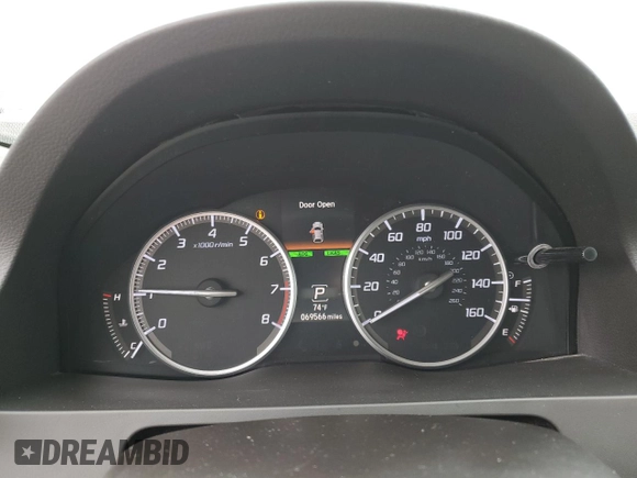 2018 Acura RDX Advance with VIN 5J8TB4H79JL004503, listed as a Copart auction lot 58496815 with 69,566 mi miles and Salvage title. Bid and sale history available at DreamBid. Image 9.
