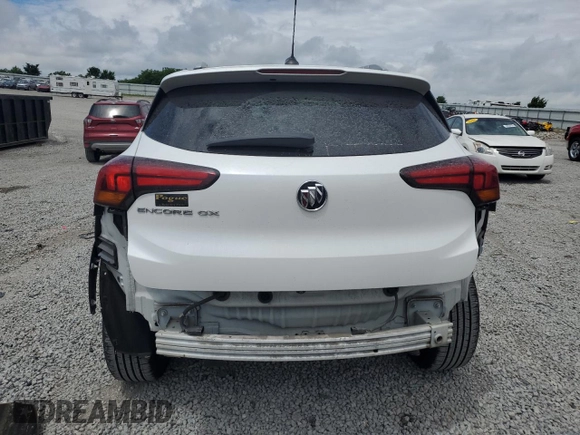 2021 Buick Encore GX Select with VIN KL4MMDS21MB178371, listed as a Copart auction lot 59591225 with Not provided miles and Salvage title. Bid and sale history available at DreamBid. Image 6.