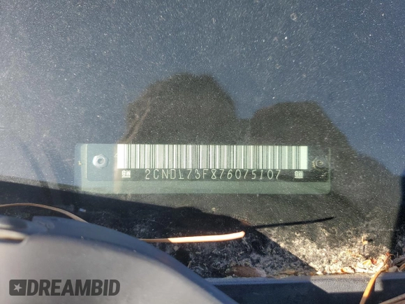 2007 Chevrolet Equinox LT with VIN 2CNDL73F876075107, listed as a Copart auction lot 51417255 with 157,762 mi miles and Salvage Title. Bid and sale history available at carsss.com. Image 15.