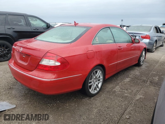 2008 Mercedes-Benz CLK-Class 3.5L with VIN WDBTJ56H38F234192, listed as a Copart auction lot 75845804 with 0 mi miles and Salvage Title. Bid and sale history available at carsss.com. Image 3.
