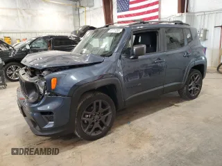 2021 Jeep Renegade 80th Anniversary z VIN ZACNJDBB5MPM63547, wystawiony jako Copart lot #61711265 z przebiegiem 40 544 mil mil oraz Nie do naprawy • Non repairable. Historia ofert i sprzedaży dostępna na DreamBid. Obrazek 1.