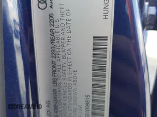 2016 Audi A3 Premium z VIN WAUA7GFFXG1006815, wystawiony jako Copart lot #64017724 z przebiegiem 68 159 mil mil oraz Szkody całkowita. Historia ofert i sprzedaży dostępna na DreamBid. Obrazek 12.