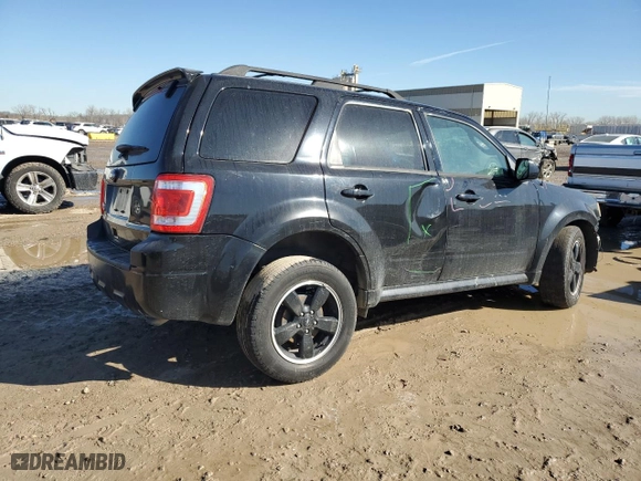 2010 Ford Escape XLT with VIN 1FMCU0D72AKA85305, listed as a Copart auction lot 46711265 with 120,416 mi miles and Salvage Title. Bid and sale history available at carsss.com. Image 3.