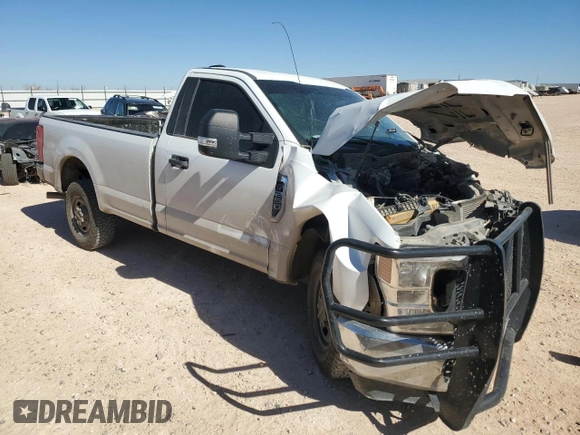 2020 Ford F-250 XL with VIN 1FTBF2A65LEE05736, listed as a Copart auction lot 44045375 with 111,128 mi miles and Salvage title. Bid and sale history available at DreamBid. Image 4.