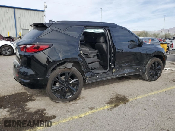 2021 Chevrolet Blazer RS z VIN 3GNKBERSXMS581453, wystawiony jako Copart lot #52261965 z przebiegiem 74 137 mil mil oraz Szkoda całkowita • Salvage title. Historia ofert i sprzedaży dostępna na DreamBid. Obrazek 3.