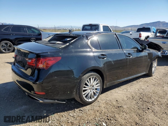 2013 Lexus GS 350 with VIN JTHBE1BL2D5017977, listed as a Copart auction lot 62123654 with 0 mi miles and Salvage Title. Bid and sale history available at carsss.com. Image 3.