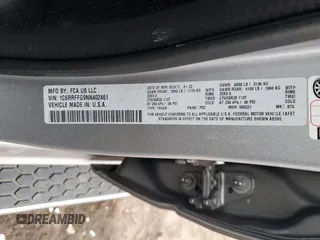 2022 Ram 1500 Big Horn z VIN 1C6RRFFG9NN402461, wystawiony jako Copart lot #45080115 z przebiegiem 34 011 mil mil oraz Szkoda całkowita • Salvage title. Historia ofert i sprzedaży dostępna na DreamBid. Obrazek 13.