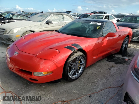 2003 Chevrolet Corvette with VIN 1G1YY22G535117221, listed as a Copart auction lot 76322674 with 0 mi miles and Non Repairable. Bid and sale history available at carsss.com. Image 1.