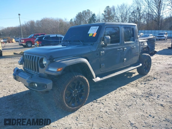 2022 Jeep Gladiator High Altitude with VIN 1C6HJTFGXNL124571, listed as a IAAI auction lot 41272140 with 14,198 mi miles and . Bid and sale history available at DreamBid. Image 19.
