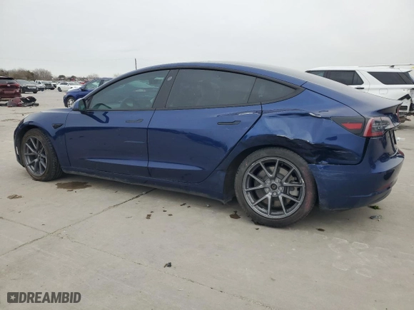 2021 Tesla Model 3 Long Range with VIN 5YJ3E1EB1MF902811, listed as a Copart auction lot 88980465 with 75,531 mi miles and Clean Title. Bid and sale history available at carsss.com. Image 2.