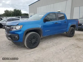 2021 Chevrolet Colorado 2WD Z71 with VIN 1GCGSDEN0M1161985, listed as a Copart auction lot 81126254 with 59,932 mi miles and Salvage Title. Bid and sale history available at carsss.com. Image 1.