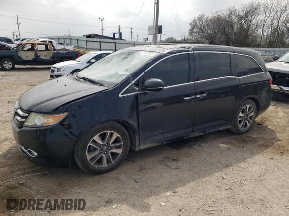 2014 Honda Odyssey Touring with VIN 5FNRL5H96EB088401, listed as a Copart auction lot 51332365 with 167,710 mi miles and Salvage Title. Bid and sale history available at carsss.com. Image 1.