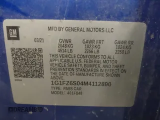 2021 Chevrolet Bolt EV Premier z VIN 1G1FZ6S04M4112890, wystawiony jako IAAI lot #42108914 z przebiegiem 68 452 mil mil oraz . Historia ofert i sprzedaży dostępna na DreamBid. Obrazek 9.