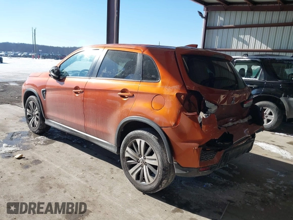 2020 Mitsubishi Outlander Sport SE 2.0 with VIN JA4AP4AU1LU028406, listed as a IAAI auction lot 41379684 with 88,676 mi miles. Bid and sale history available at carsss.com. Image 3.