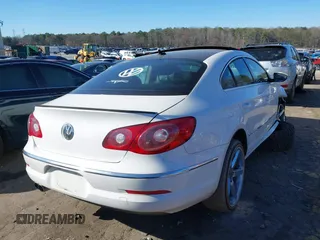 2011 Volkswagen CC Lux Plus with VIN WVWHN7AN8BE705786, listed as a IAAI auction lot 41727591 with Not Provided miles. Bid and sale history available at carsss.com. Image 4.