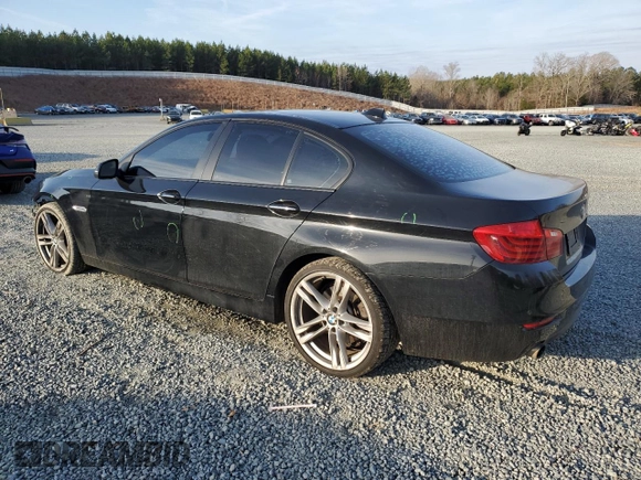 2015 BMW 5 Series 535i with VIN WBA5B1C50FD918875, listed as a Copart auction lot 43802075 with 106,283 mi miles and Salvage Title. Bid and sale history available at carsss.com. Image 2.