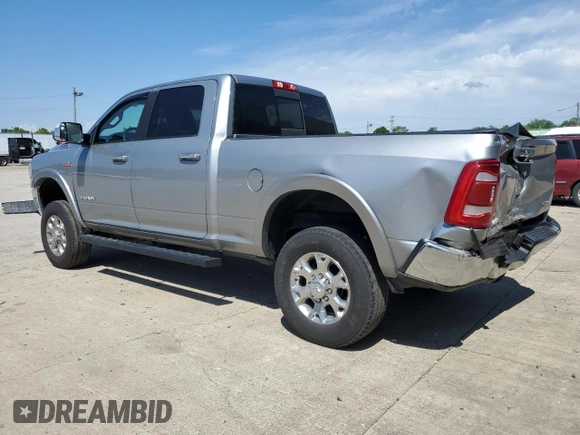 2022 Ram 2500 Laramie z VIN 3C6UR5FJ1NG423393, wystawiony jako Copart lot #57487395 z przebiegiem 124 528 mil mil oraz Szkoda całkowita • Salvage title. Historia ofert i sprzedaży dostępna na DreamBid. Obrazek 2.