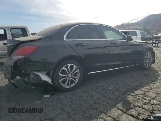 2017 Mercedes-Benz C 300 with VIN 55SWF4JB0HU191947, listed as a Copart auction lot 75603624 with 135,517 mi miles and Salvage title. Bid and sale history available at DreamBid. Image 3.