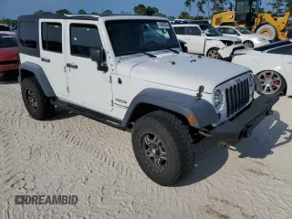 2018 Jeep Wrangler Unlimited Sport with VIN 1C4BJWDG3JL807080, listed as a Copart auction lot 74887824 with 51,559 mi miles and Non Repairable. Bid and sale history available at DreamBid. Image 4.