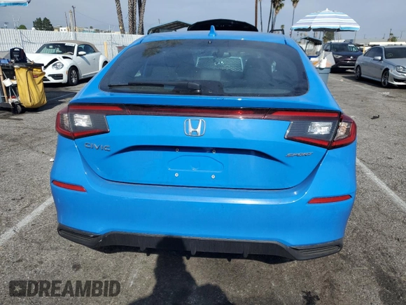 2025 Honda Civic Sport z VIN 19XFL2H82SE007212, wystawiony jako Copart lot #52931515 z przebiegiem 5296 mil mil oraz Szkoda całkowita • Salvage title. Historia ofert i sprzedaży dostępna na DreamBid. Obrazek 6.