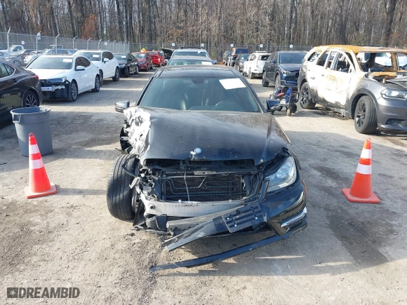 2013 Mercedes-Benz C-Class C 250 with VIN WDDGJ4HB2DG074824, listed as a IAAI auction lot 41095296 with 178,561 mi miles. Bid and sale history available at carsss.com. Image 12.