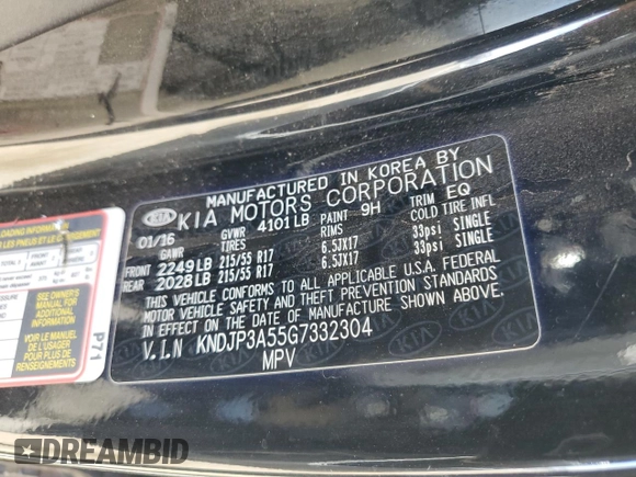 2016 Kia Soul + z VIN KNDJP3A55G7332304, wystawiony jako Copart lot #50193855 z przebiegiem 146 014 mil mil oraz Szkoda całkowita • Salvage title. Historia ofert i sprzedaży dostępna na DreamBid. Obrazek 12.