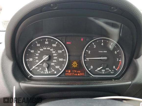 2009 BMW 1 Series 135i with VIN WBAUC73519VK79934, listed as a Copart auction lot 50781795 with 96,817 mi miles and Salvage title. Bid and sale history available at DreamBid. Image 9.