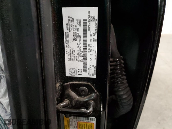 2015 Ford F-150 XLT z VIN 1FTEW1E81FKE92611, wystawiony jako Copart lot #55768005 z przebiegiem 118 600 mil mil oraz Szkoda całkowita • Salvage title. Historia ofert i sprzedaży dostępna na DreamBid. Obrazek 12.