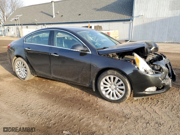 2012 Buick Regal Premium 1 with VIN 2G4GS5EK0C9128941, listed as a Copart auction lot 49110325 with 145,693 mi miles and Salvage Title. Bid and sale history available at carsss.com. Image 4.