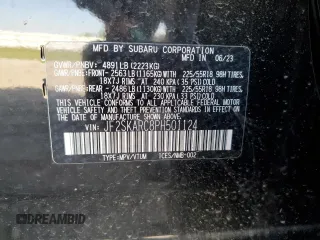 2023 Subaru Forester Touring with VIN JF2SKARC8PH501124, listed as a Copart auction lot 53019845 with 21,956 mi miles and Salvage title. Bid and sale history available at DreamBid. Image 14.