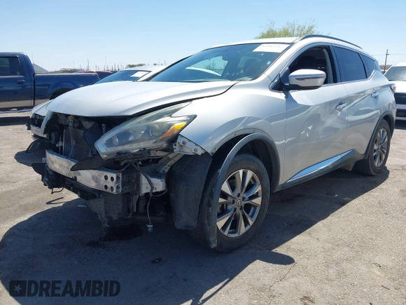 2018 Nissan Murano S z VIN 5N1AZ2MG1JN125506, wystawiony jako IAAI lot #42262217 z przebiegiem Nie podano mil oraz . Historia ofert i sprzedaży dostępna na DreamBid. Obrazek 18.