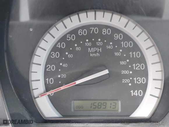 2007 Kia Spectra EX with VIN KNAFE121875393392, listed as a IAAI auction lot 41893653 with 158,913 mi miles. Bid and sale history available at carsss.com. Image 7.