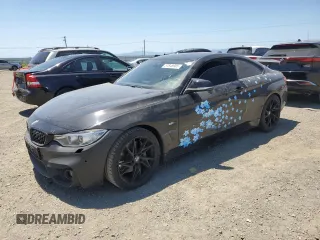 2015 BMW 4 Series 435i z VIN WBA3R1C51FK195536, wystawiony jako Copart lot #57846985 z przebiegiem 105 626 mil mil oraz Szkoda całkowita • Salvage title. Historia ofert i sprzedaży dostępna na DreamBid. Obrazek 1.