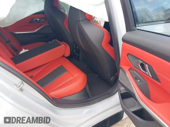 2024 BMW M3 Competition xDrive with VIN WBS43AY00RFS56564, listed as a IAAI auction lot 41222485 with 7,477 mi miles and . Bid and sale history available at DreamBid. Image 8.