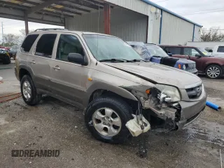 2002 Mazda Tribute LX with VIN 4F2YU09132KM24637, listed as a Copart auction lot 88919855 with 211,198 mi miles and Salvage Title. Bid and sale history available at carsss.com. Image 4.
