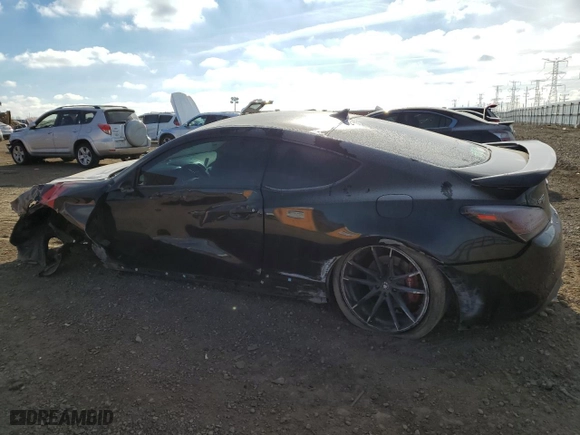 2011 Hyundai Genesis Coupe with VIN KMHHT6KD0BU046464, listed as a Copart auction lot 81629334 with 127,175 mi miles and Salvage Title. Bid and sale history available at carsss.com. Image 2.