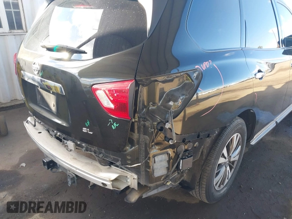 2017 Nissan Pathfinder SL with VIN 5N1DR2MN3HC654487, listed as a IAAI auction lot 41719910 with 79,976 mi miles and . Bid and sale history available at DreamBid. Image 6.