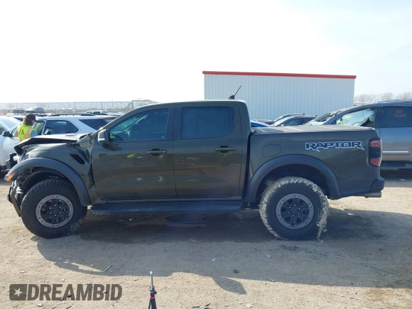 2024 Ford Ranger Raptor with VIN 1FTER4LR4RLE55684, listed as a IAAI auction lot 41527277 with 1,919 mi miles. Bid and sale history available at carsss.com. Image 14.