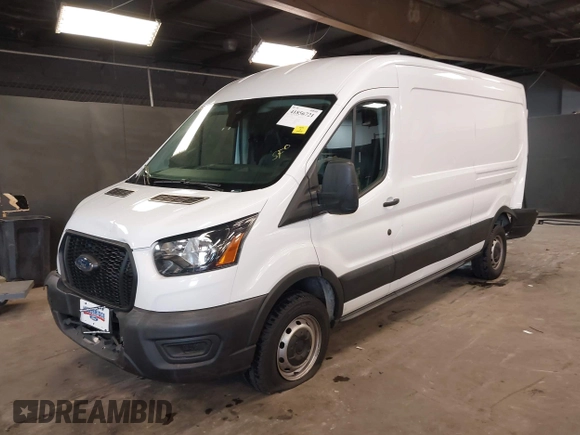 2023 Ford Transit Cargo with VIN 1FTBR1C86PKB37075, listed as a IAAI auction lot 41856721 with 20,540 mi miles. Bid and sale history available at carsss.com. Image 2.