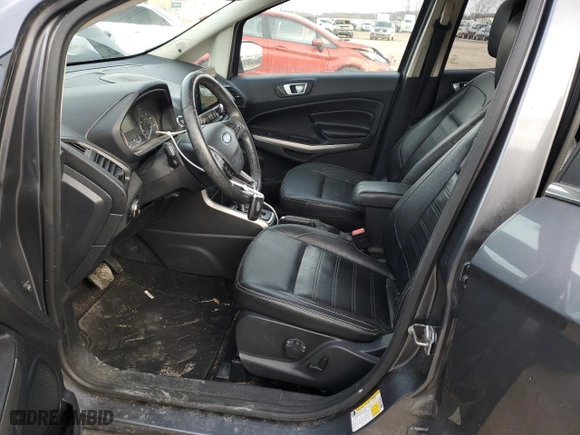 2019 Ford EcoSport Titanium with VIN MAJ6S3KLXKC288999, listed as a Copart auction lot 43979885 with 110,213 mi miles and Salvage Title. Bid and sale history available at carsss.com. Image 7.