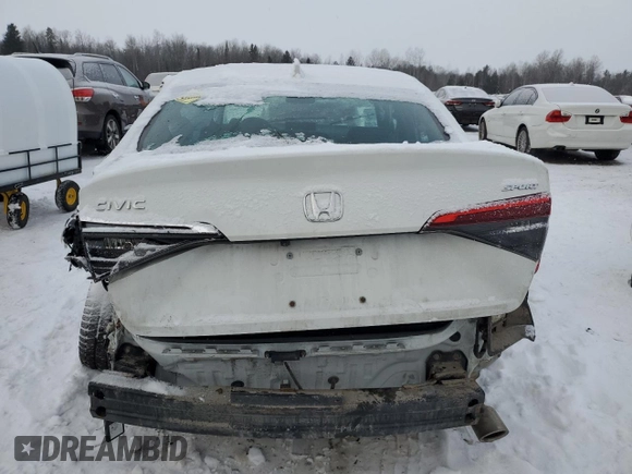 2022 Honda Civic Sedan Sport with VIN 2HGFE2F53NH126982, listed as a Copart auction lot 85894254 with 55,382 mi miles and Salvage Title. Bid and sale history available at carsss.com. Image 6.