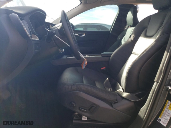 2023 Volvo XC60 Plus Bright Theme with VIN YV4L12DNXP1203748, listed as a Copart auction lot 46814495 with 5,243 mi miles and Salvage Title. Bid and sale history available at carsss.com. Image 7.
