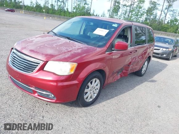 2014 Chrysler Town & Country Touring with VIN 2C4RC1BGXER218474, listed as a IAAI auction lot 42008374 with 72,686 mi miles. Bid and sale history available at carsss.com. Image 2.