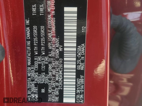 2021 Lexus RX 350 с VIN 2T2HZMDA9MC290149, выставлен на аукционе Copart как лот 62066135 с пробегом 52 249 миль миль и Списание • Salvage title. История ставок и продаж доступна на DreamBid. Изображение 13.