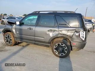 2024 Ford Bronco Sport Outer Banks with VIN 3FMCR9C65RRF13387, listed as a Copart auction lot 57035705 with 5,488 mi miles and Salvage title. Bid and sale history available at DreamBid. Image 2.